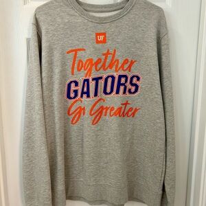 University of Florida Gators Together Gators Go Greater Gray Crewneck Sweatshirt